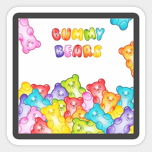 Gummy bears Sticker by minnieme